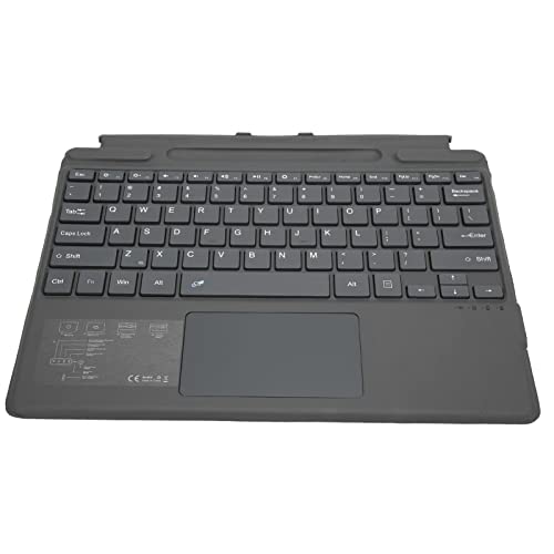 Estink Ultradünne Drahtlose Bluetooth-Tastatur, Integriertes Touchpad, Wiederaufladbare Tragbare Drahtlose Tastatur mit Stiftschlitz, 10 M High-Speed-Übertragung, für 13-Zoll-Pro 8- und Pro X-Tablets von Estink