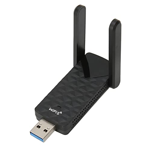 Estink WiFi 6 Adapter, USB 3.0 High Gain Antenne, WiFi Dongle, 180 Grad Drehbares Design, AX1800m 5 GHz/2,4 GHz, für Win 11 10 Desktop PC von Estink