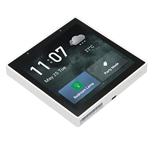 WiFi Smart Scene Wandlichtschalter Panel, Smart Home Steuerung, Touchscreen Steuerung Zeit Datum Temperatur Wetter 100-240V für von Estink