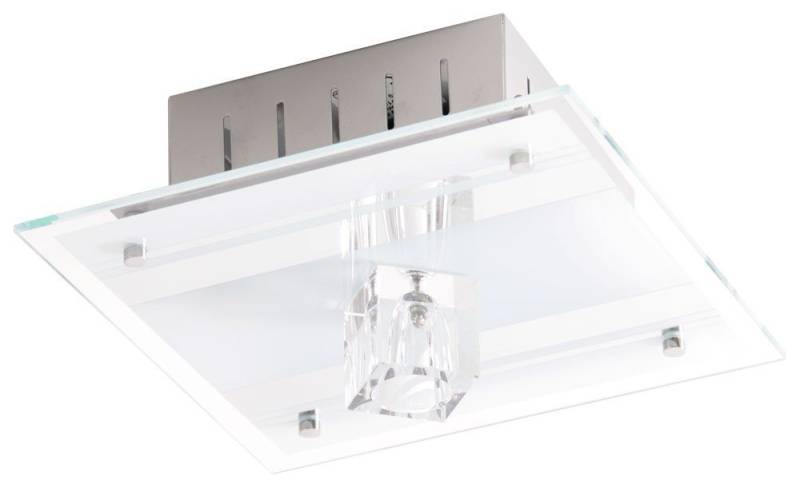 Esto Deckenstrahler, Leuchtmittel nicht inklusive, Deckenleuchte Deko Metall lackiert Spiegel Glas satiniert ESTO von Esto