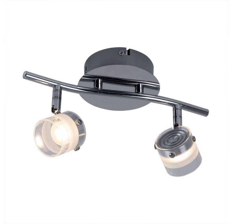 Esto LED Deckenleuchte, LED-Leuchtmittel fest verbaut, Warmweiß, Deckenlampe Deckenleuchte Spotlampe 2 flammig Spot beweglich Chrom LED Esto LED Deckenleuchte, LED-Leuchtmittel fest verbaut, Warmweiß, Deckenlampe Deckenleuchte Spotlampe 2 flammig Spot beweglich Chrom LED von Esto