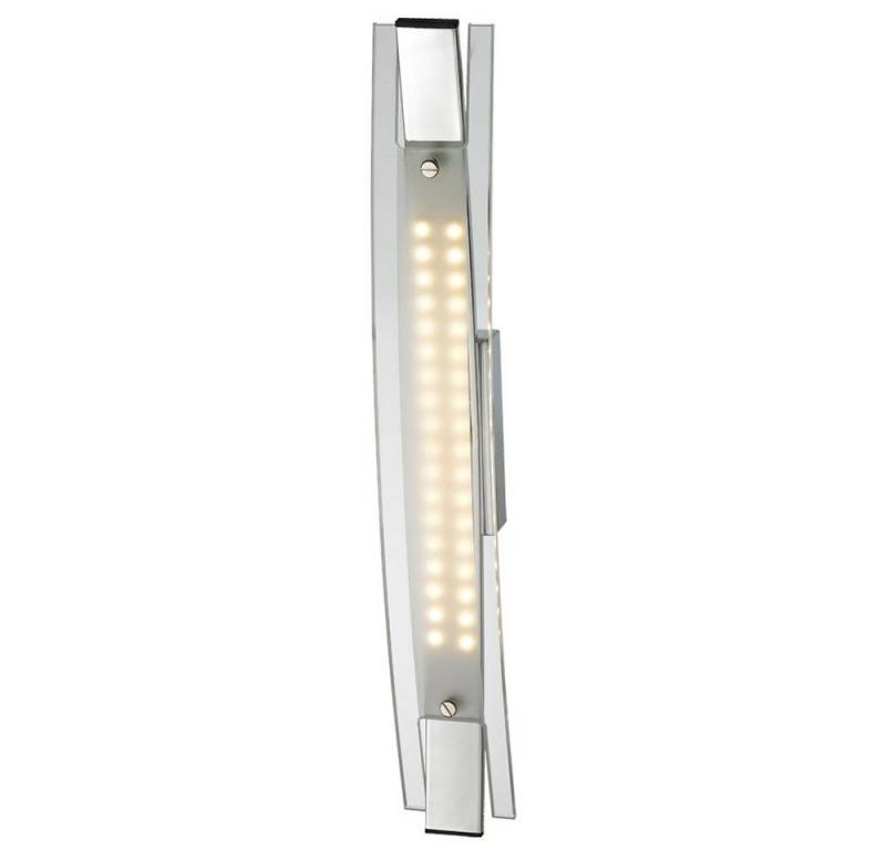 Esto LED Wandleuchte, LED-Leuchtmittel fest verbaut, Warmweiß, 4,8 Watt LED Wandlampe Leuchte Beleuchtung Chrom Acryl von Esto