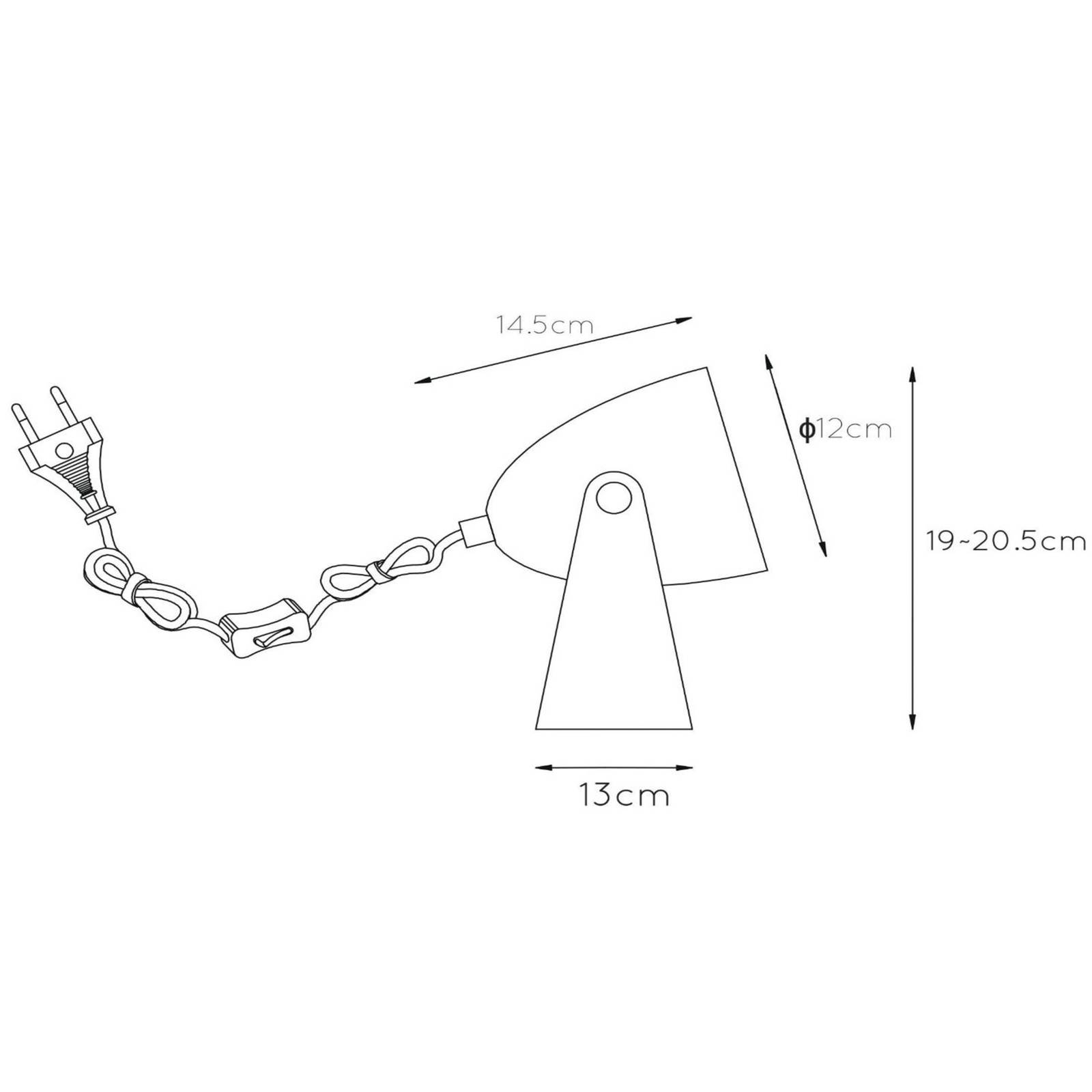 Tischleuchte Chago aus Metall, weiß von Lucide