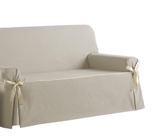 Estoralis Beret Sofabezug, modernes Design, Jaquard-Stoff, Leinen, für 2-Sitzer, Stoffgröße (140 bis 170 cm), Bezug für alle Arten von Sofas von Estoralis