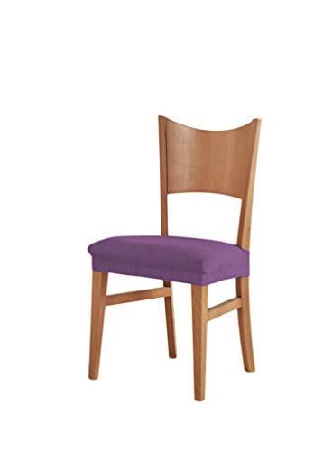 Estoralis Berto - Stretc Stuhl-Husse, Sitz (45 x 45 cm) Farbe Violett von Estoralis