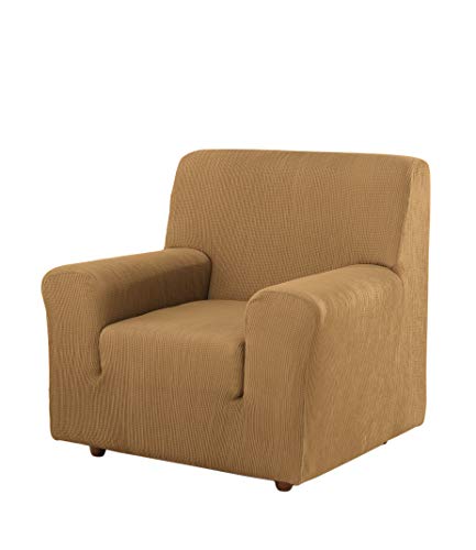 Estoralis Berto Stretch Sofabezug für Sofa 1-Sitzer, (Sofagröße: 70-110cm) Farbe Beige von Estoralis