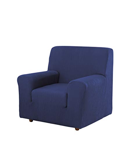 Estoralis Berto Stretch Sofabezug für Sofa 1-Sitzer, (Sofagröße: 70-110cm) Farbe Blau von Estoralis