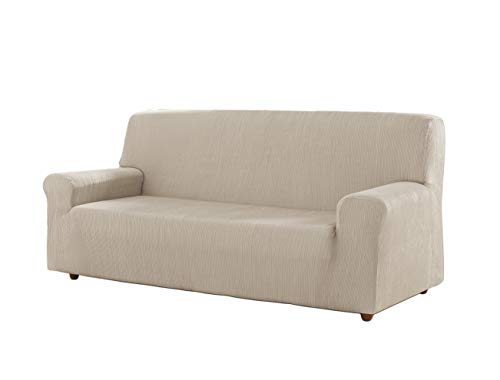 Estoralis Berto Stretch Sofabezug für Sofa 2-Sitzer, (Sofagröße: 120-170cm) Farbe Elfenbein von Estoralis