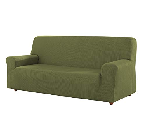Estoralis Berto Stretch Sofabezug für Sofa 3-Sitzer, (Sofagröße: 180-230cm) Farbe Grün von Estoralis
