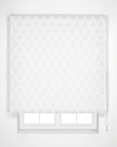Estoralis - Davos - Rollo Durchsichtiger, 110 x 175 cm, Farbe Weiß von Estoralis
