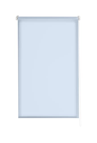 Estoralis | Dracarys | Modernes Design-Rollo | ohne Werkzeug Blickdichter Unistoff | Farbe - Blau | 80 x 180 cm (Breite/Höhe) Stoffgröße 77 x 180 cm | Rollos für Fenster und Türen von Estoralis