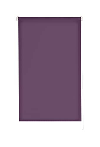 Estoralis | Dracarys | Modernes Design-Rollo | ohne Werkzeug Blickdichter Unistoff | Farbe - Violett | 65 x 180 cm (Breite/Höhe) Stoffgröße 62 x 180 cm | Rollos für Fenster und Türen von Estoralis