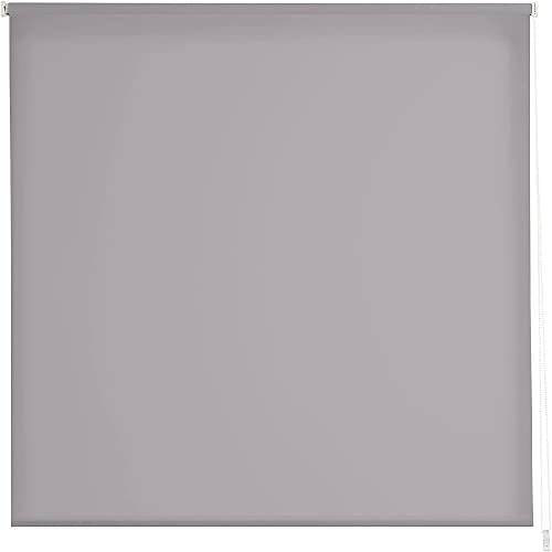 Estoralis | Gove | Modernes Design-Rollo | Lichtdurchlässig Stoff | Farbe - Grau | 140 x 235 cm (Breite/Höhe) Stoffgröße 137 x 230 cm | Rollos für Fenster und Türen von Estoralis