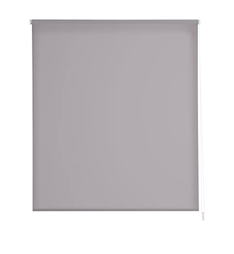 Estoralis | Gove | Modernes Design-Rollo | Lichtdurchlässig Stoff | Farbe - Grau | 110 x 235 cm (Breite/Höhe) Stoffgröße 107 x 230 cm | Rollos für Fenster und Türen von Estoralis
