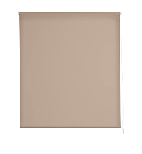 Estoralis | Gove | Modernes Design-Rollo | Lichtdurchlässig Stoff | Farbe - Taupe | 160 x 235 cm (Breite/Höhe) Stoffgröße 157 x 230 cm | Rollos für Fenster und Türen von Estoralis