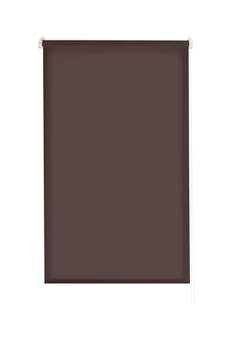 Estoralis | Gove | Modernes Design-Rollo ohne Werkzeug | Lichtdurchlässig Stoff | Braun | 40 x 180 cm (Breite/Höhe) Stoffgröße 37 x 180 cm | Rollos für Fenster und Türen von Estoralis