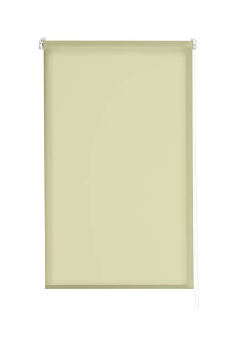 Estoralis | Gove | Modernes Design-Rollo ohne Werkzeug | Lichtdurchlässig Stoff | Hellgrün | 65 x 180 cm (Breite/Höhe) Stoffgröße 62 x 180 cm | Rollos für Fenster und Türen von Estoralis