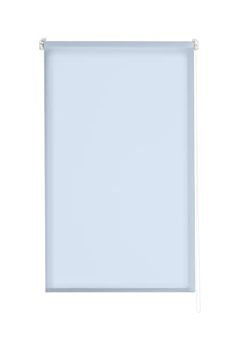 Estoralis Gove Rollo lichtdurchlässig “OHNE Werkzeug” Easyfix, Stoff, Blau, 80 x 150 cm von Estoralis