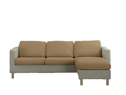 Estoralis | Java | Superelastischer Sofa-Sitz- und Rückenkissenbezug | Maximale Anpassungsfähigkeit | Farbe - C/ 06 Beige | Größe M (zwischen 50–85 cm x 65–95 cm und 10–20 cm hoch) von Estoralis