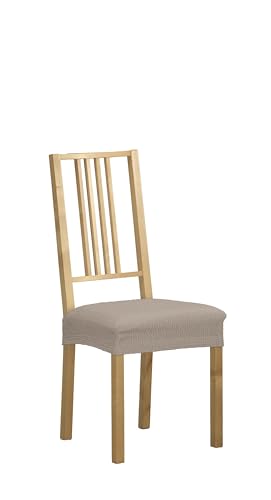 Estoralis | Java | Superelastischer Stuhlbezug | Maximale Anpassungsfähigkeit | Farbe - C/ 07 Taupe | Stuhlsitzbezug Größe (bis zu 50x50 cm.) Anpassbar an alle Stuhltypen von Estoralis