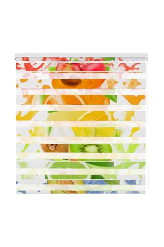 Estoralis | KÜCHE | Doppelrollo Nacht und Tag | Bedrucktes Duo-Rollo | C-1219 | 130 x 180 cm. (Breite/Höhe) Stoffgröße 127 x 175 cm. | Rollos für Fenster und Türen von Estoralis