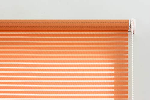 Estoralis Madrid lichtdurchlässiges Rollo, Polyester, orange, 110An x 175Al cm Estoralis Madrid lichtdurchlässiges Rollo, Polyester, orange, 110An x 175Al cm von Estoralis