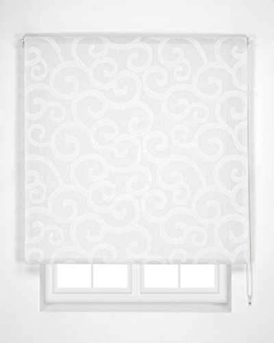 Estoralis - Ornella - Rollo Durchsichtiger , 110 x 175 cm, Farbe Weiß von Estoralis