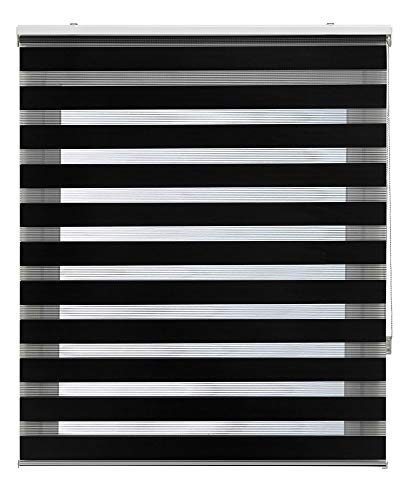 Estoralis SHAE Doppelrollo Tag und Nacht, Schwarz, 170 x 250 cm von Estoralis