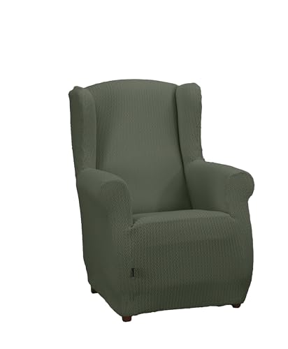 Estoralis | SUMATRA | Superelastischer Ohrensesselbezug | Maximale Anpassungsfähigkeit | Farbe - C/ 12 Dunkelgrün | Bezug für Ohrensessel Größe von 70 bis 110 cm. | Anpassbar an alle Arten von Sesseln von Estoralis