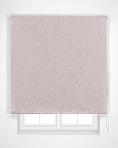 Estoralis - Sandor - Lichtdurchlässiges Jacquard-Rollo , Stoff Polyester, 90 x 250 cm, Farbe Lachs von Estoralis