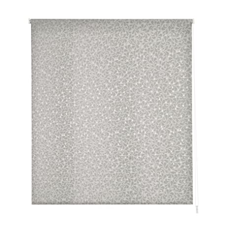 Estoralis | Sandor | Modernes Design-Rollo | Lichtdurchlässig Stoff | Farbe - Grau | 100 x 255 cm. (Breite/Höhe) Stoffgröße 97 x 250 cm. | Rollos für Fenster und Türen von Estoralis