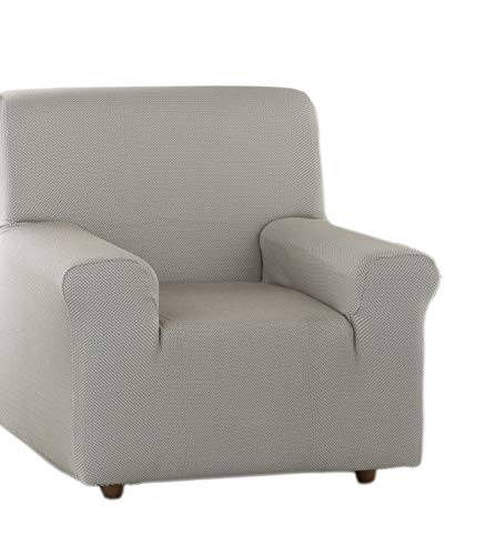 Estoralis Sari - Stretch Sofabezug für Sofa 1-Sitzer, (Sofagröße: 70-110cm) Farbe Beige von Estoralis