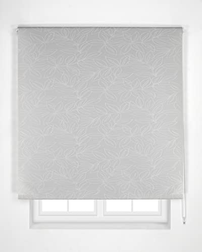 Estoralis - Selene - Lichtdurchlässiges Jacquard-Rollo, Stoff Polyester, 110 x 250 cm, Farbe Grau von Estoralis