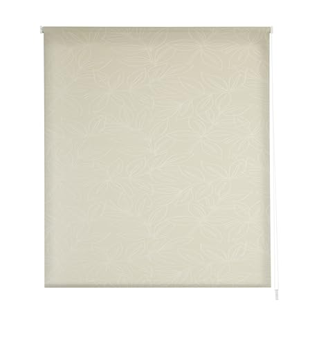 Estoralis | Selene | Modernes Design-Rollo| Lichtdurchlässig Stoff | Elfenbein | 140 x 255 cm. (Breite/Höhe) Stoffgröße 137 x 250 cm. | Rollos für Fenster und Türen von Estoralis