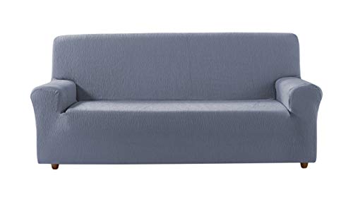 Estoralis BETA Elastischer Sofabezug, Stoff, Hellblau, clic clac 3-Sitzer von Estoralis