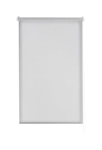 Estoralis Stannis Rollo mit modernem Design, ohne Bohren, 5% Öffnung, Grau, 60 x 150 cm (B x H), Stoffgröße 57 x 150 cm, für Fenster und Türen von Estoralis
