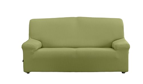 Estoralis | Sumatra | Superelastischer Sofabezug | Maximale Anpassungsfähigkeit | Farbe - C/ 05 Grün | 3-Sitzer-Sofabezug Größe von 170 bis 220 cm. | Anpassbar an alle Arten von Sofas von Estoralis