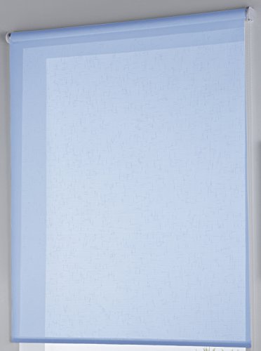 Rollertor Dresde, Rollo transparent glatt, 150 x 175 cm, Blau-farbe Rollertor Dresde, Rollo transparent glatt, 150 x 175 cm, Blau-farbe von Zebra Textil