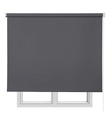 Estores Basic 15955 - Verdunkelungsrollo, Dunkelgrau, 140 x 180 cm, 1 Stück Estores Basic 15955 - Verdunkelungsrollo, Dunkelgrau, 140 x 180 cm, 1 Stück von Estores Basic