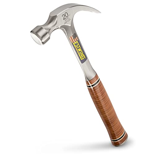 Estwing - E20C Curved Claw Hammer - Ledergriff 20 Unzen - ESTE20C von Estwing