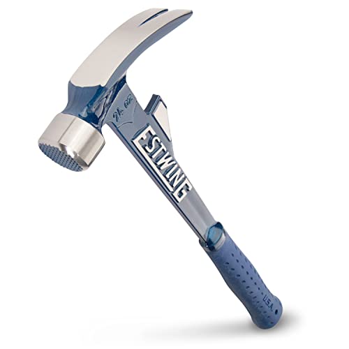 Estwing E6-24TM 24oz 16-inch Milled Face Hammertooth Hammer with Vinyl Shock Reduction Grip, Blue von Estwing