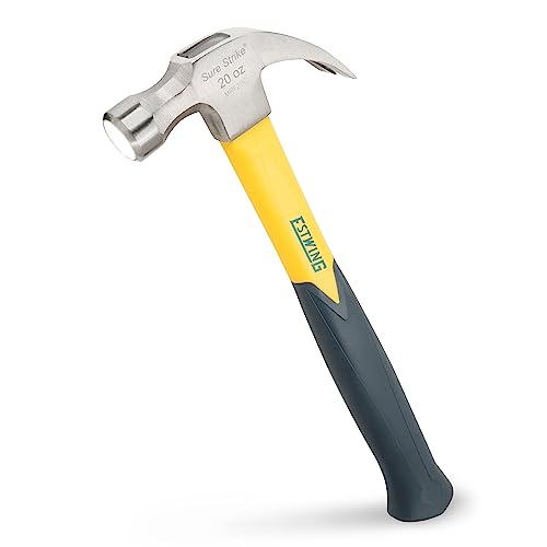 Estwing - EMRF20C Volltrefferbrille Fiberglas Curved Claw Hammer 20 Unzen - ESTEMRF20C von Estwing