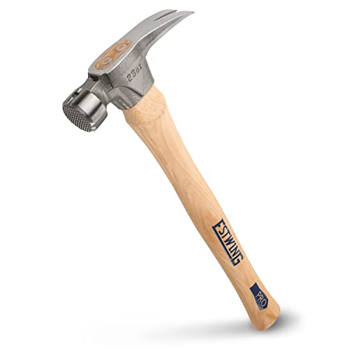 Estwing Pro California Hammer - 23 oz Rip Claw Hammer with Milled Face & Hickory Wood Handle - MRW23LM von Estwing