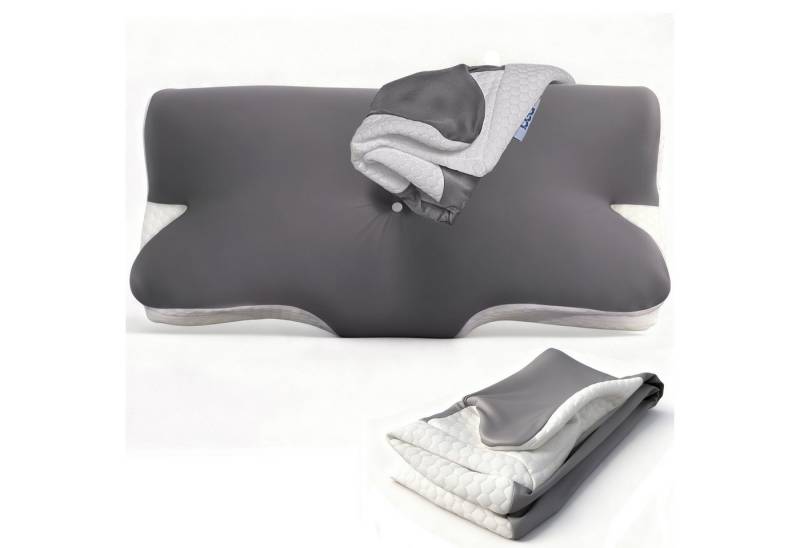 Esun Nackenstützkissen Memory Foam Kissen, Ergonomisches Kopfkissen, Nackenstützkissen Kissen, Seiten, Rücken, Bauchschläfer, Set, Kissen vom OEKO-TEX® und CertiPUR Getestet, für Seiten Rücken & Bauchschläfer, Nackenkissen von Esun