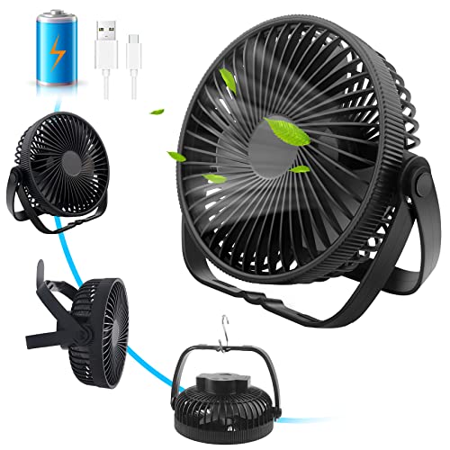Tischventilator USB Ventilator Leise Klein mit Akku 3 in 1, Tischventilatoren Mini Ventilator 3 Geschwindigkeiten 360° Einstellbar, Tisch Ventilatoren USB Lüfter für Schlafzimmer Büro Camping Outdoor Tischventilator USB Ventilator Leise Klein mit Akku 3 in 1, Tischventilatoren Mini Ventilator 3 Geschwindigkeiten 360° Einstellbar, Tisch Ventilatoren USB Lüfter für Schlafzimmer Büro Camping Outdoor von Esvyit