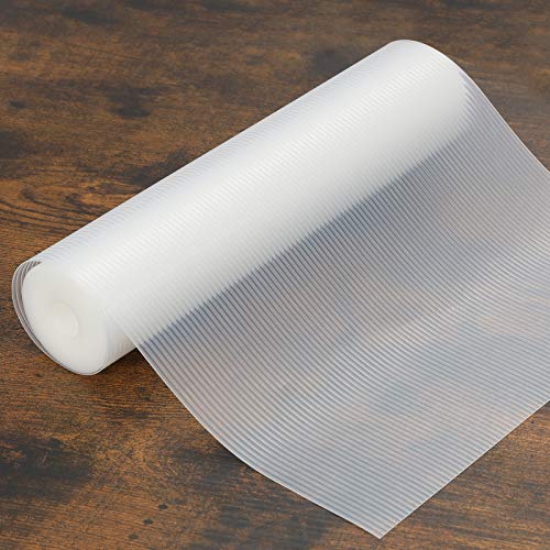 Schubladenmatte 30x610CM Zuschneidbar Transparent wasserdichte Antirutschmatte Schrankmatte Kühlschrankmatten für Kühlschrank und Schublade von Esyhomi