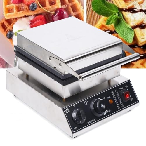 1750W Waffelmaschine Elektrische Kommerzieller Waffeleisen 50-300°C 180° drehbare Antihaft 4-teilig Waffelmaschine Waffeleisen mit Timer und Temperatur Steuerung von Esyogen