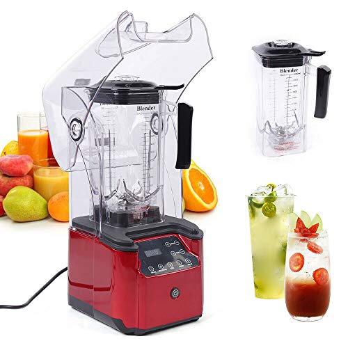 2200W Standmixer Professional Mixer Blender Smoothie Mixer Schalldichter Smoothie Maker mit Smart Touch Screen 2.2L für Smoothie, Eis, Salsa, Soße, Nüssen, Hummus, Shakes von Esyogen