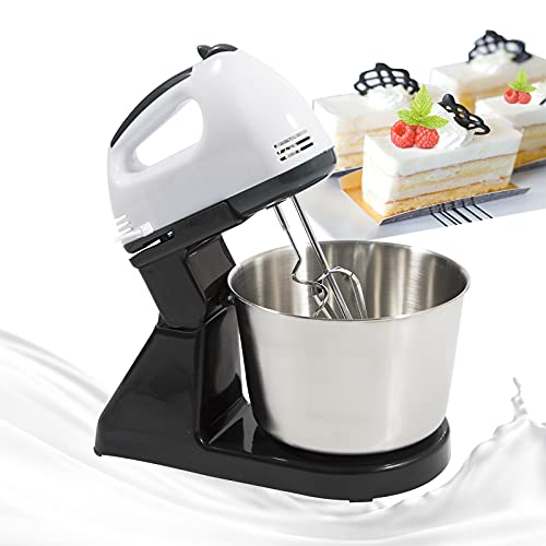 Teig Hand Mixer Set 100W 1.7L Rührmaschine Teigknetmaschine Stabmixer Küchenmaschinen, Rührgeräte, 7 verschiedene Geschwindigkeitseinstellungen von Esyogen