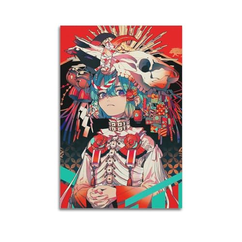 EtUrg Cooles Anime-Girl-Poster, Leinwanddruck, Wanddekoration, Kunstdruck, Dekoration, Büro, Zuhause, Schlafzimmer, Poster, Geschenk, 40 x 60 cm, ungerahmt von EtUrg